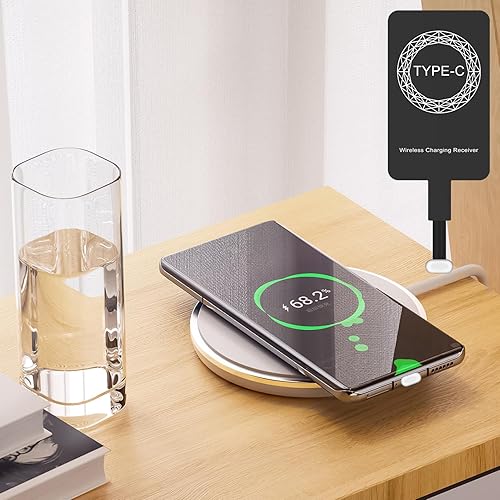 Miniatura 2 de Wireless Charging Adapter  Electronic Components Type-C 5W  Slim Receiver Adapter  Wireless Charging Receiver for Fast, Efficient, and Safe