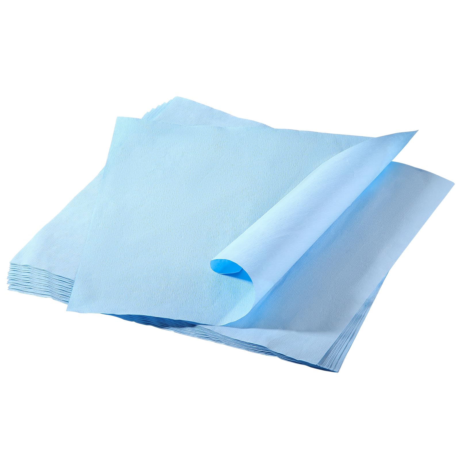 JMU Confezione da 1000 fogli di cellulosa per autoclave CSR, 45,7 x 45,7 cm, sterilizzazione con vapore ed EO, 60 g di tamponi blu non sterili