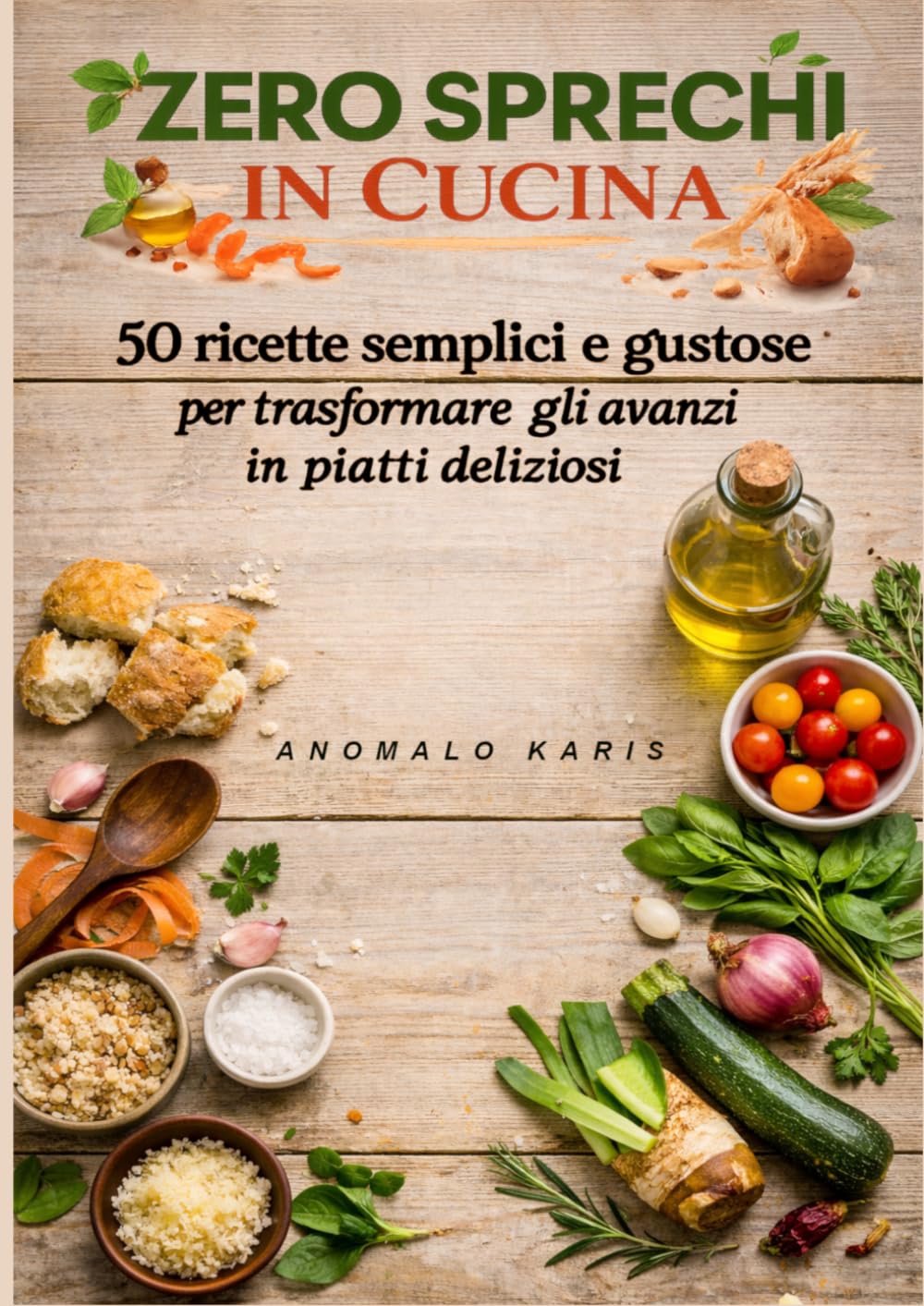 ZERO SPRECHI IN CUCINA: 50 RICETTE SEMPLICI E GUSTOSE PER TRASFORMARE GLI AVANZI IN PIATTI DELIZIOSI