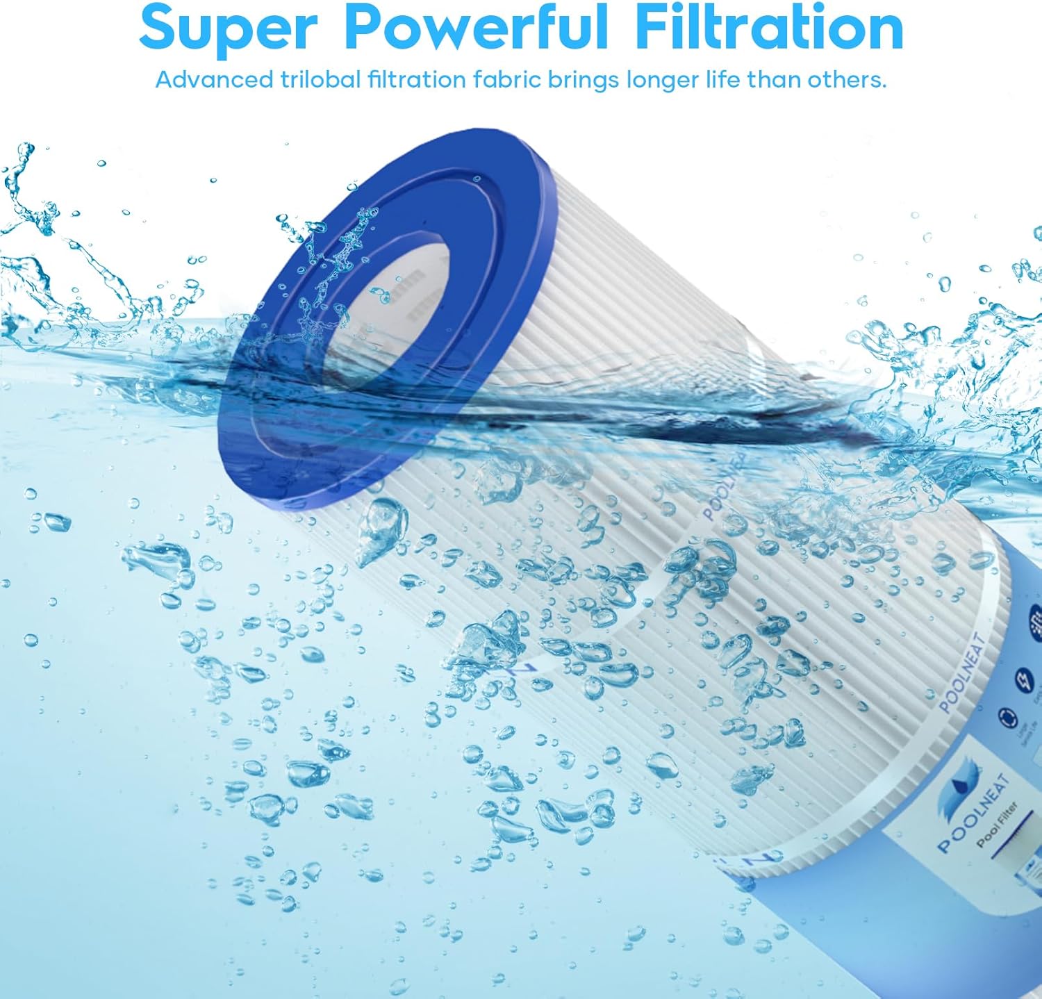 Jandy CL460 Pool Filter Cartridge Replacement for CV460,PJAN115,C-7468,FC-6410,FC-0810,115sq.ft,4Packs-Upgraded Material - Image 4