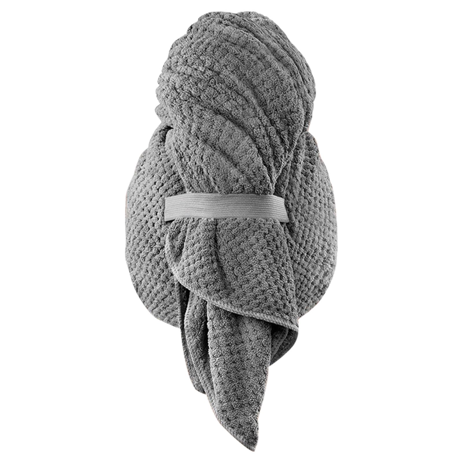 HDOYTXXM Microfiber Hair Towels, Quick Drying Turban Wrap for Wet, Absorbent Head Towel with Button for Women Buttoned Towel Wrap