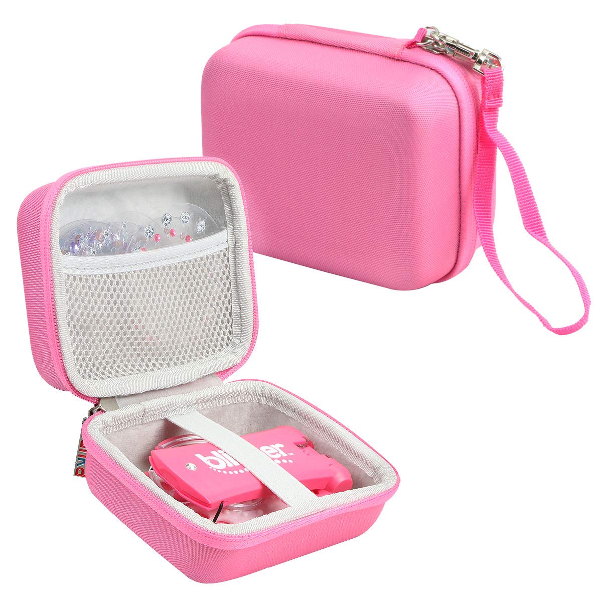 khanka Hard Travel Case Replacement for Blinger Deluxe Set, Blinger Refill Gems and More Hair Jewels and Nail Glam Childrens Accessories