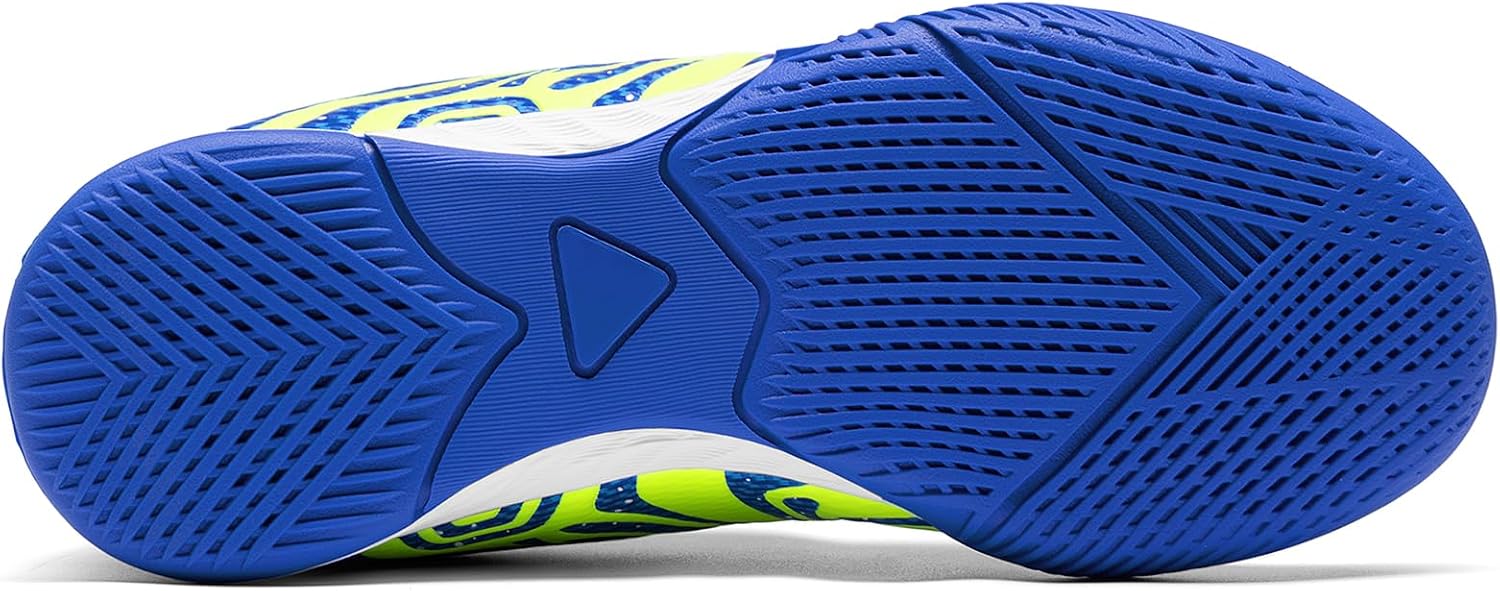DREAM PAIRS Boys Girls Indoor Turf Soccer Cleats Lace Up Athletic Youth Futsal Football Casual Shoes for Little/Big Kid