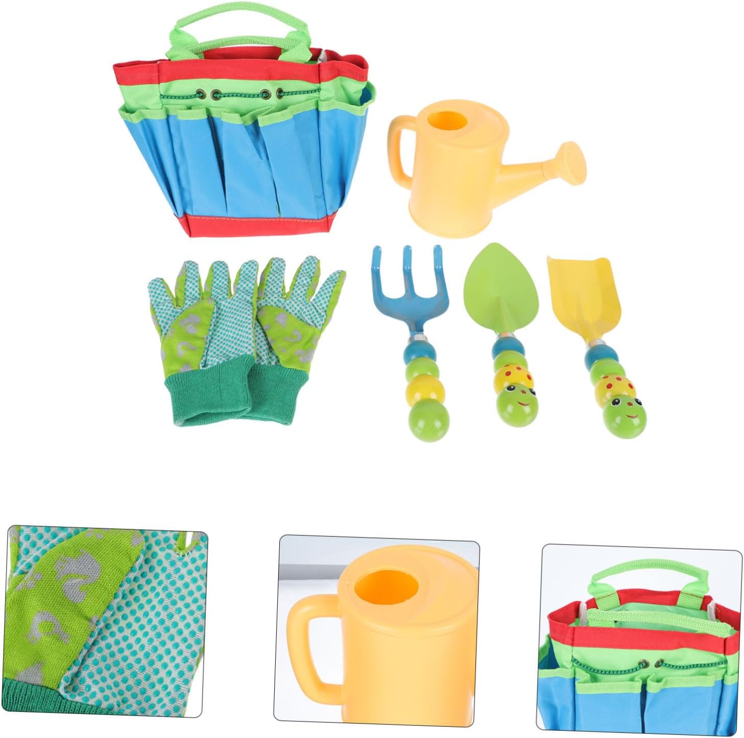 Kisangel 1set Boy Girl Gardening Tools Multi-Purpose Garden Tools for Planting Sand Excavation for Toddlers Boy Girl