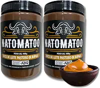 Kit 2x Doce de Leite de Búfala Natomatoo 400g Cremoso, Artesanal e Gourmet