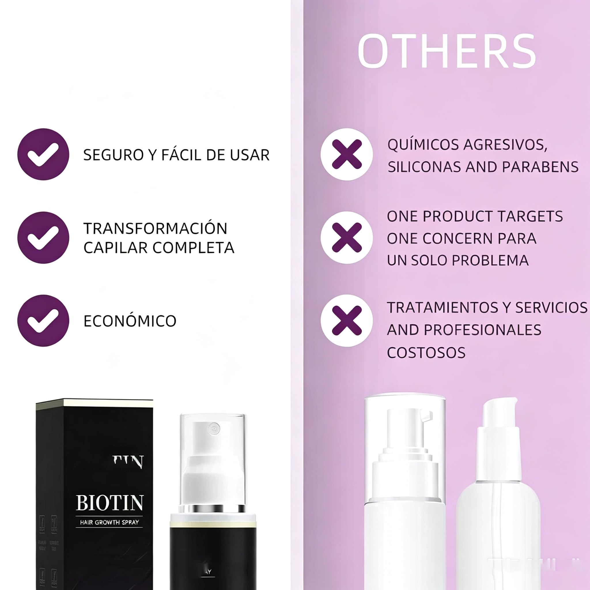 Aveya Hair Growth Spray, Infundido con Aceite de Romero | Infundido con Aceite de Romero,Agua de Arroz,Aceite de Batana y Biotina. Fortalece, Engorda y Acelera el Cuidado