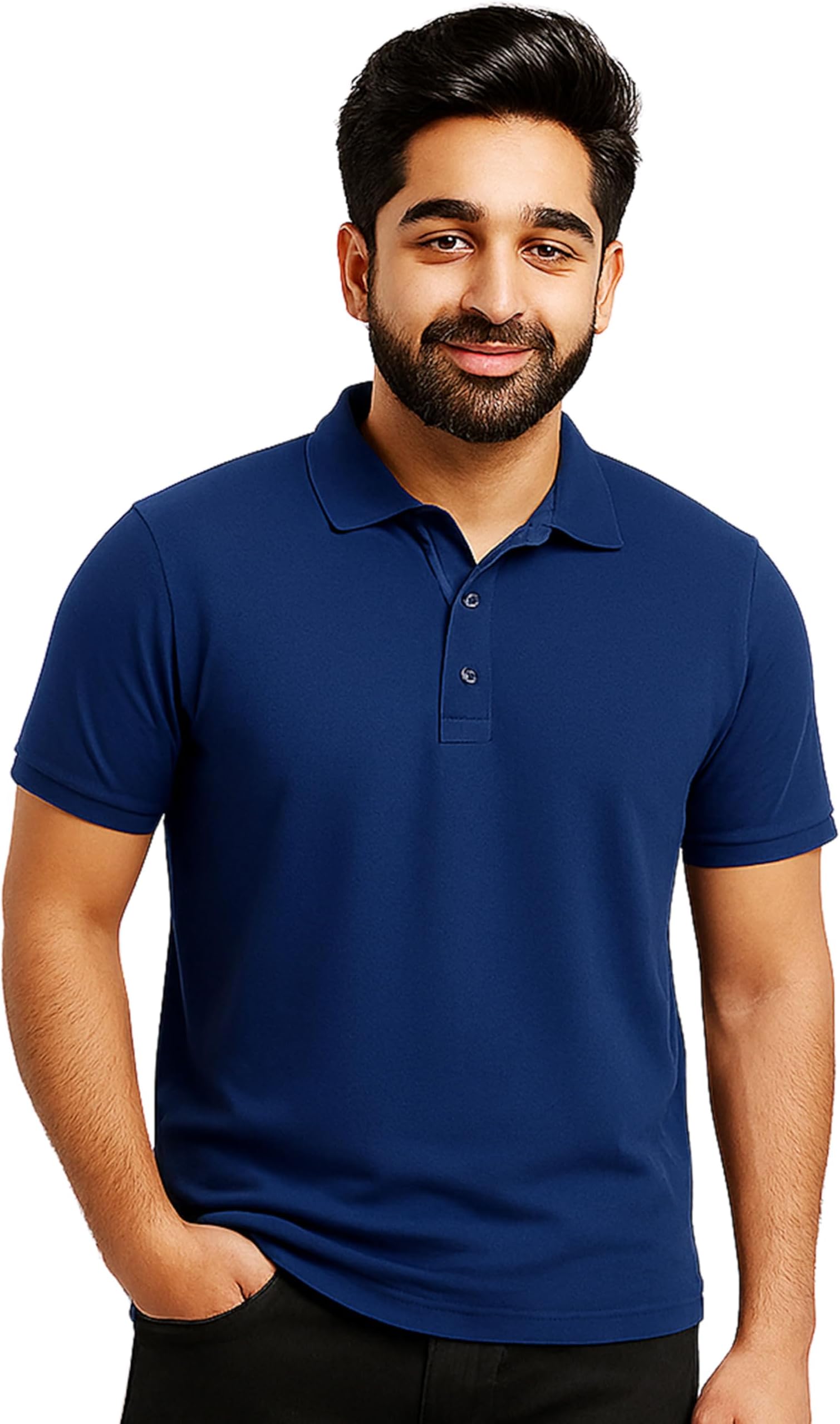 Premium Dry-Fit Microfiber Polo T-Shirt – Classic Fit (Men) – Solid Color