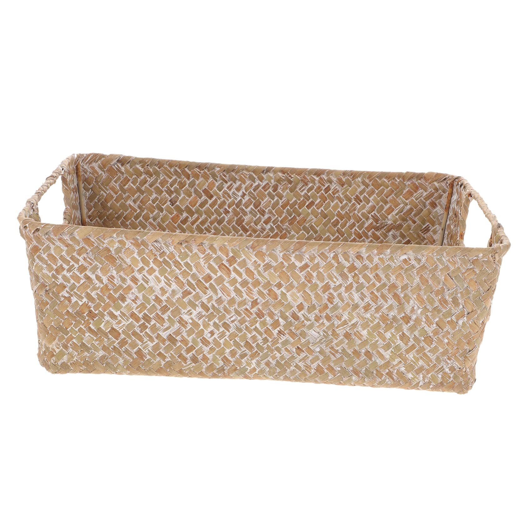 Cesta de frutas de mimbre PRETYZOOM decorativa para mesas y encimeras