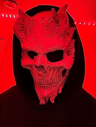Infinity Gauntlet Halloween Demon Mask Full Head Skull Skeleton Ghostface Scary Devil Mask Cosplay Costume Props Adults