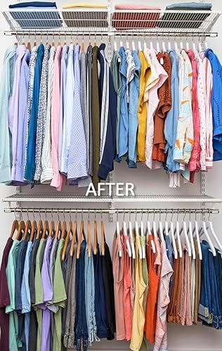 Miniatura 5 de Roomedys Cinta espaciadora para perchas, sistema de división de ropa y ropa, accesorio de barra de armario para organización de ropa, transparente,