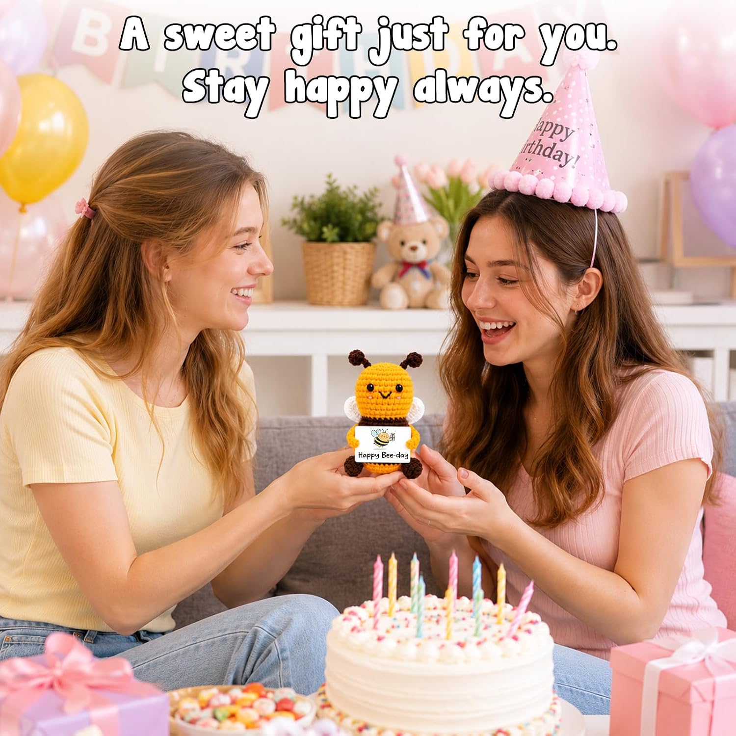 MAMAGIFTREE Cute Birthday Gift for Women Men, Bday Gifts for Friend Coworker Sister Girlfriend, Happy Birthday Party Favor image 5