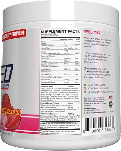 Miniatura 7 de EHPlabs OxyShred - Suplemento termogénico para triturar clínicamente probado promueve la trituración refuerzo de energía preentrenamiento refuerzo