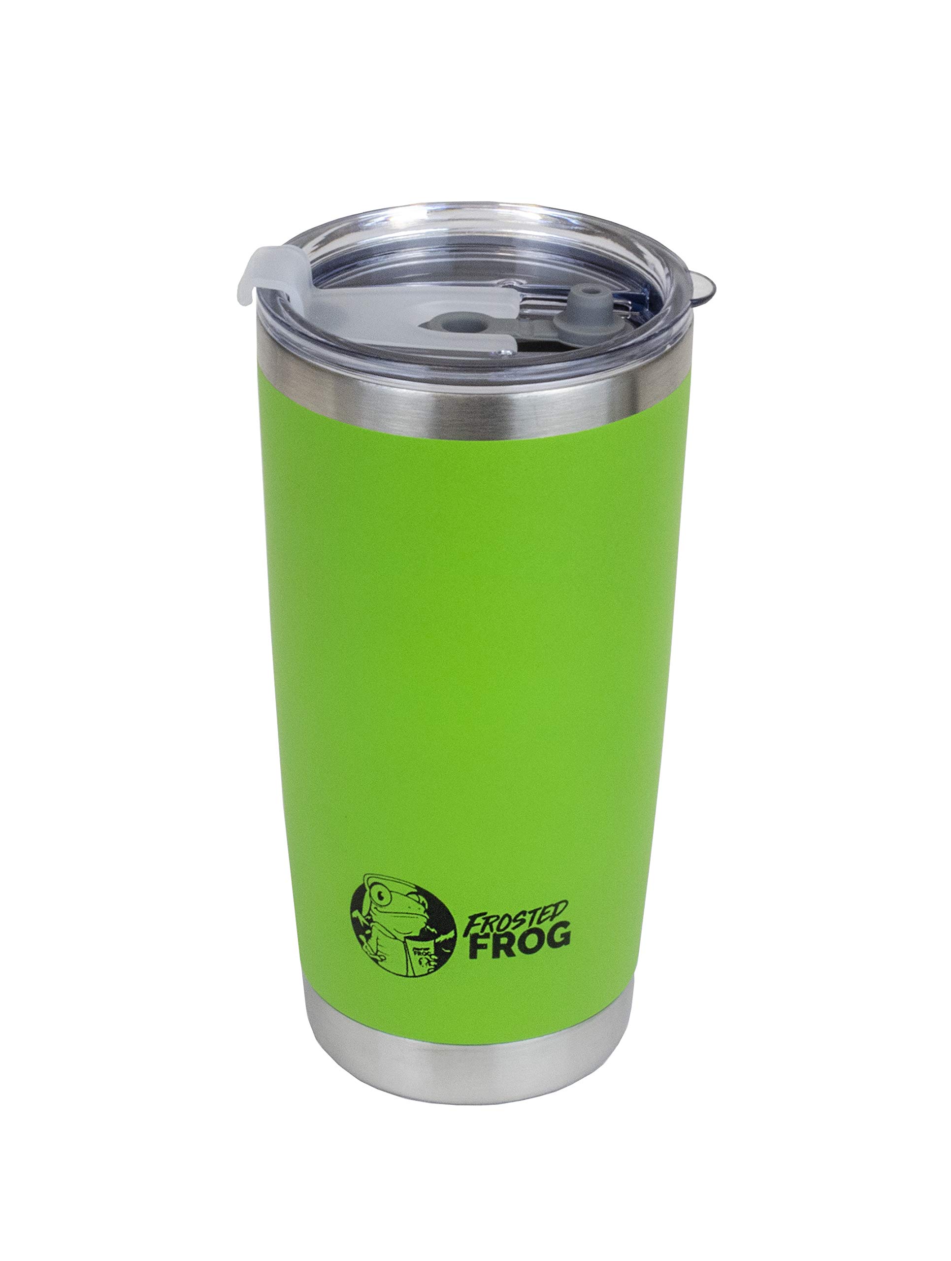 20oz Green Tumbler Vacuum Insulated Tumbler with Stainless Steel Straw