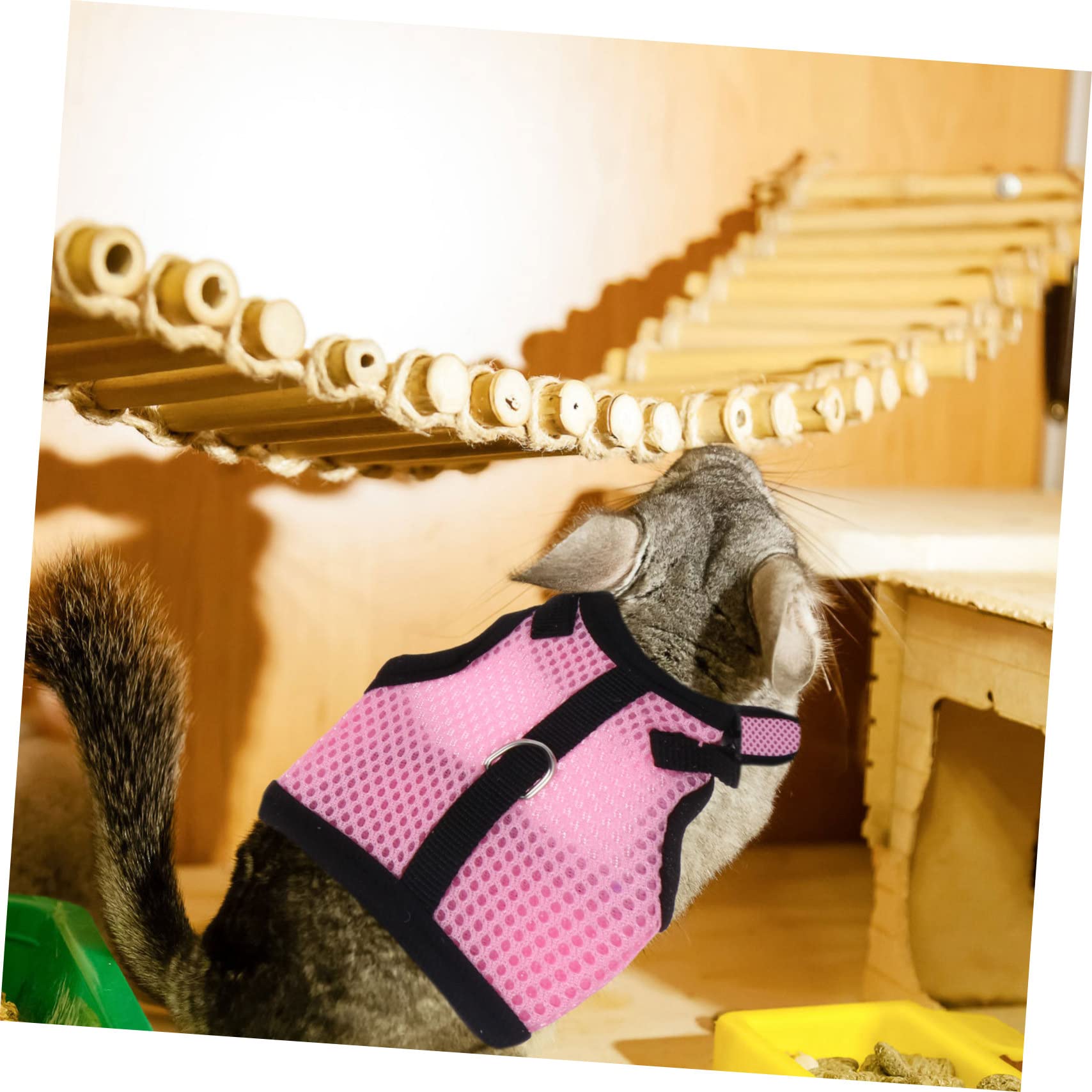 Housoutil 3 Set Di Gilet Per Animali Domestici in Morbida Rete Per Piccoli Animali Con Elegante Esterno Per Criceti 4 Pezzi * 3
