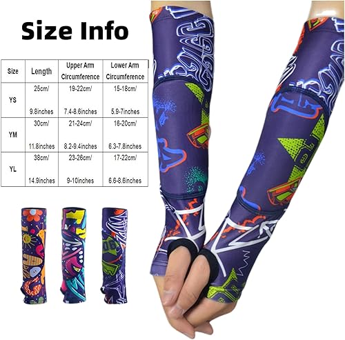 Miniatura 5 de Topeter Mangas de brazo de voleibol para niños, almohadillas para brazos para niñas y niños, 1 par