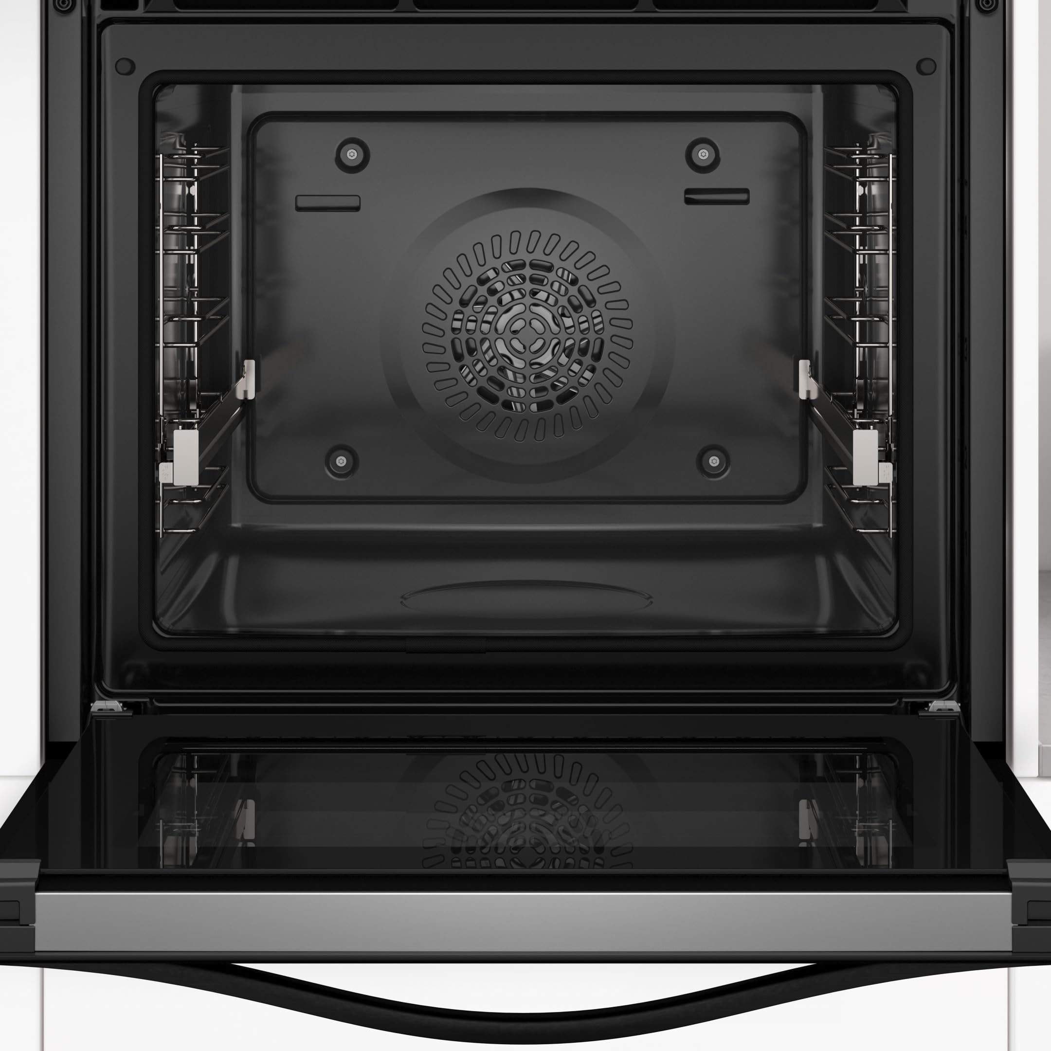Balay – Horno con Vapor, 60 cm de ancho, 71L, Serie Cristal, Pirolítico, Función Freidora de aire, negro, 3HD5829N3