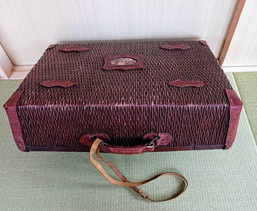骨董品　昭和レトロ　手提柳行李　トランク　アンティーク　インテリア 骨董品 昭和レトロ 手提柳行李 トランク アンティーク インテリア