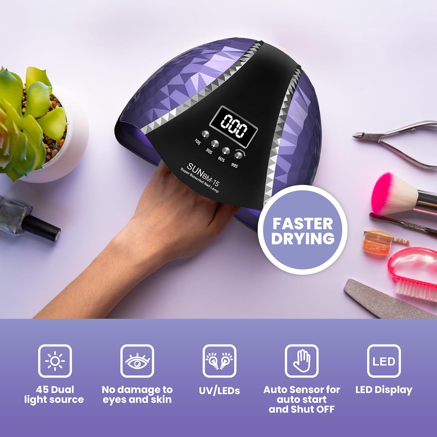 Illuminate Your Manicure: The 180W UV LED Nail Lamp Review