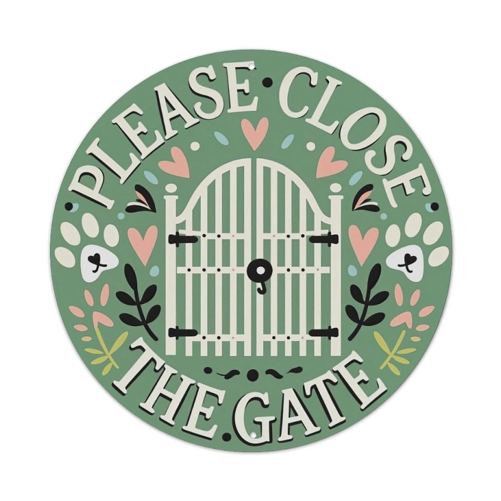 Please Close The Gate Metal Tin Sign
