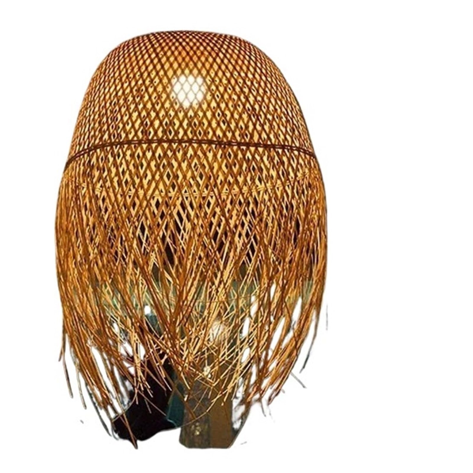 Light Shade Lampshade Cylindrical Woven Weaving Pendant Light Accessories Hand Knitting(45x62cm)