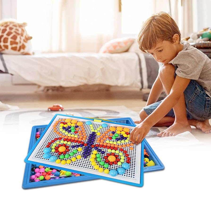 Amazon.co.jp: モンテッソーリ ペグ ボードのおもちゃ,310 個の