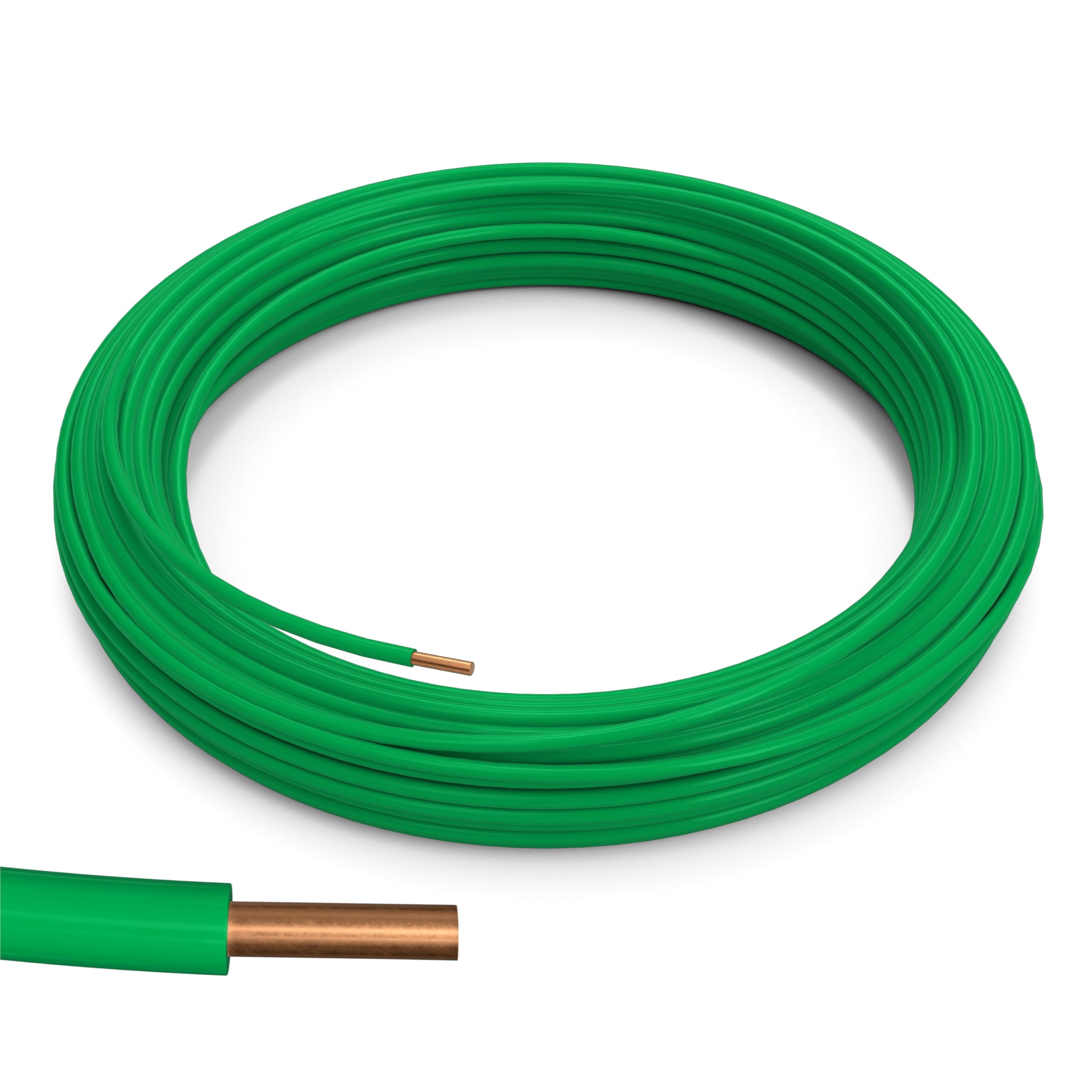 THE CIMPLE CO 10 AWG Insulated Solid Copper THHN/THWN Wire 50 FT 