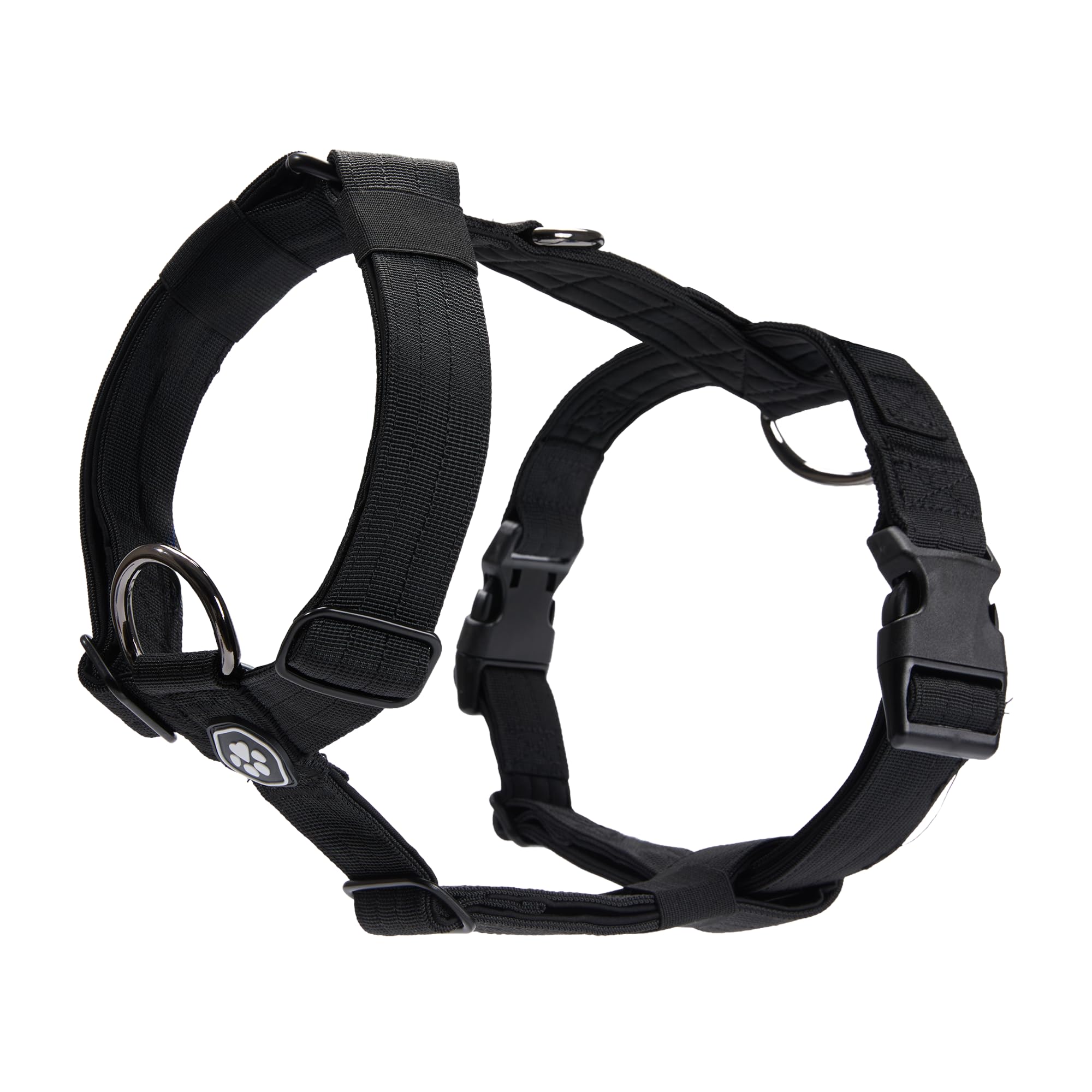 Spark Paws Harnais pour chien sans traction pour chiens de grande taille, harnais pour chien très résistant pour grandes races fortes, réglable, design de halter en forme de Y rembourré avec clip