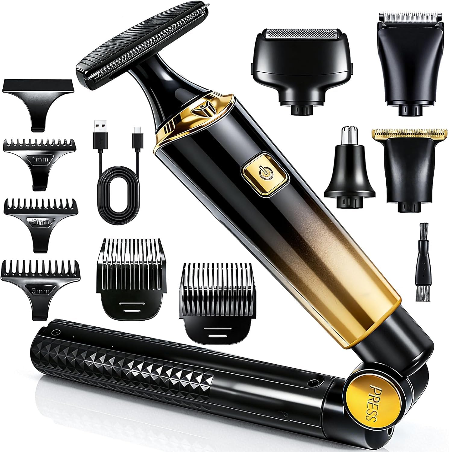 Rasoio posteriore da uomo con manico lungo regolabile