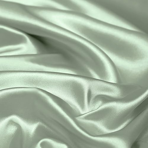 Vista 146 de Vonty Satin Sheets King Silky Soft Satin Bed Sheets Amber Beige Sheet Set, 1 Deep Pocket Fitted Sheet + 1 Flat Sheet + 2 Pillowcases