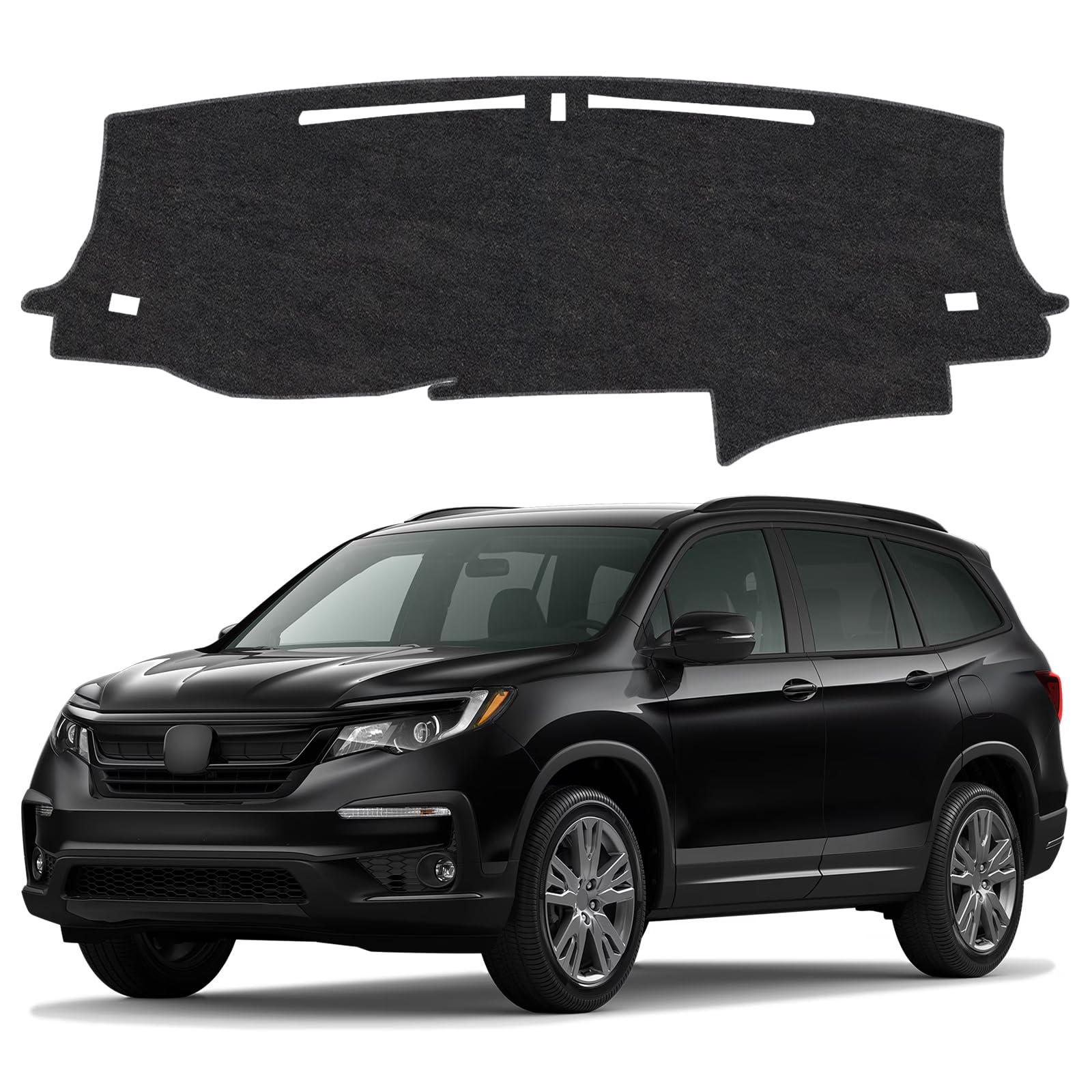 Dash Cover Mat for Honda Pilot 2016-2022 &amp; Ridgeline 2017-2025 &amp; Passport 2019-2025 Non-Slip Dashboard Cover Mat Sunshade UV Rays Protector Interior Accessories