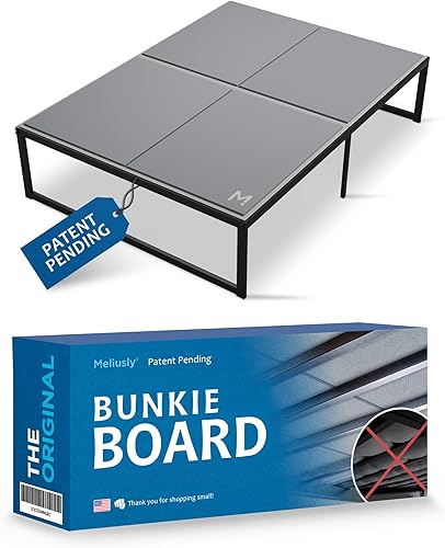 Miniatura 10 de Meliusly Premium Tablero de Soporte de Perfil Bajo de 10mm para Cama King Size (76x80'') con Patente Pendiente - Diseño de Tablero de Cama de Perfil