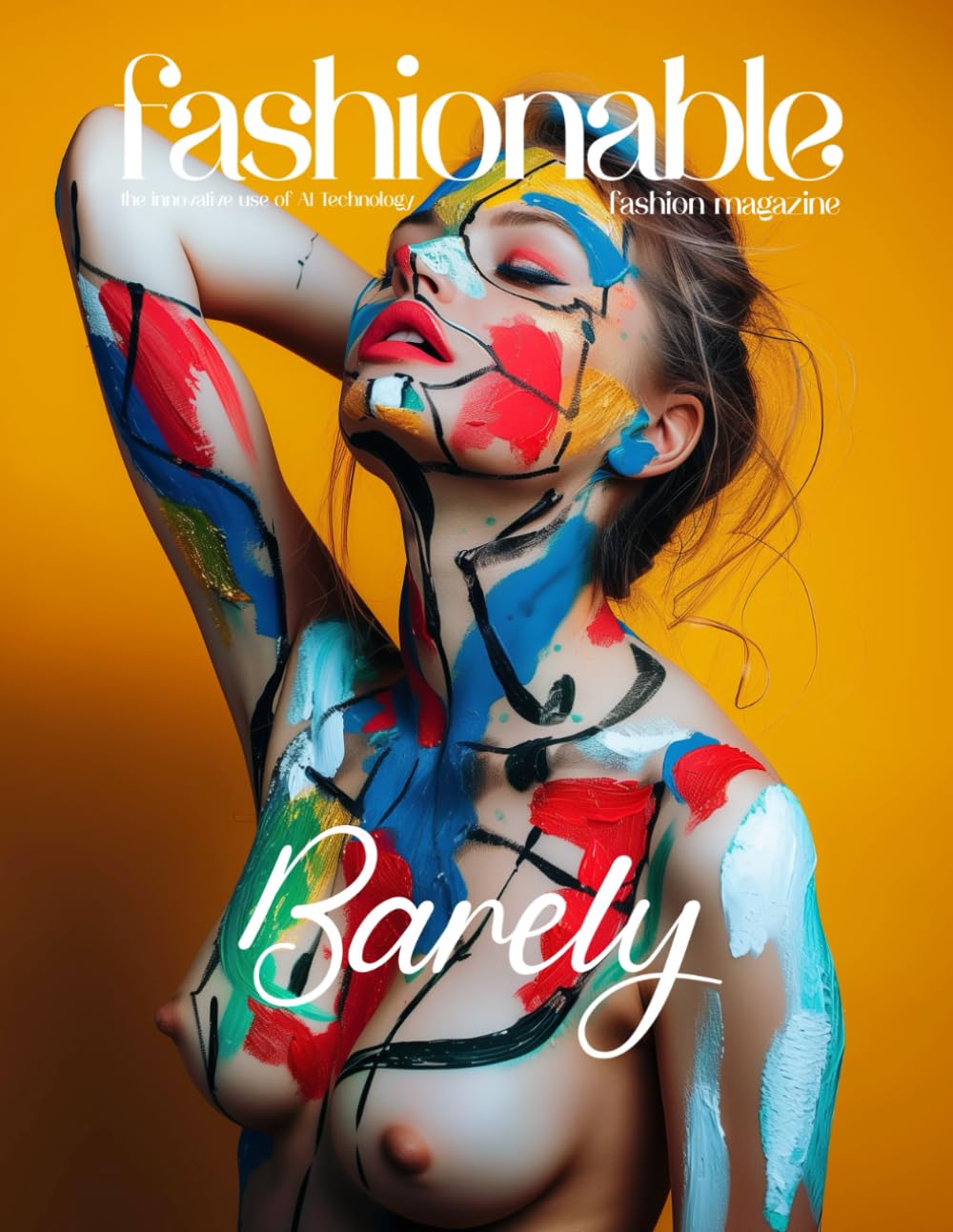 Art du body art coloré et célébration de l'énergie vitale