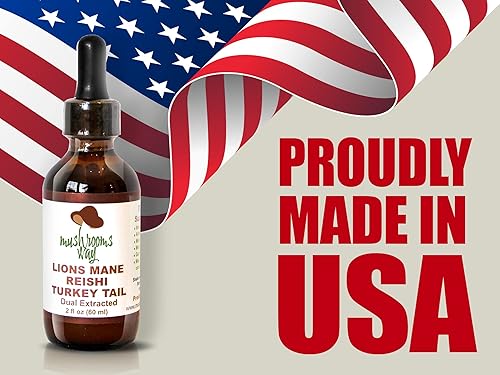 Miniatura 4 de Mane de leones  Reishi  Cola de pavo  Suplemento de hongos para apoyo del sistema inmunológico  Extracto doble para mejores beneficios  Salud