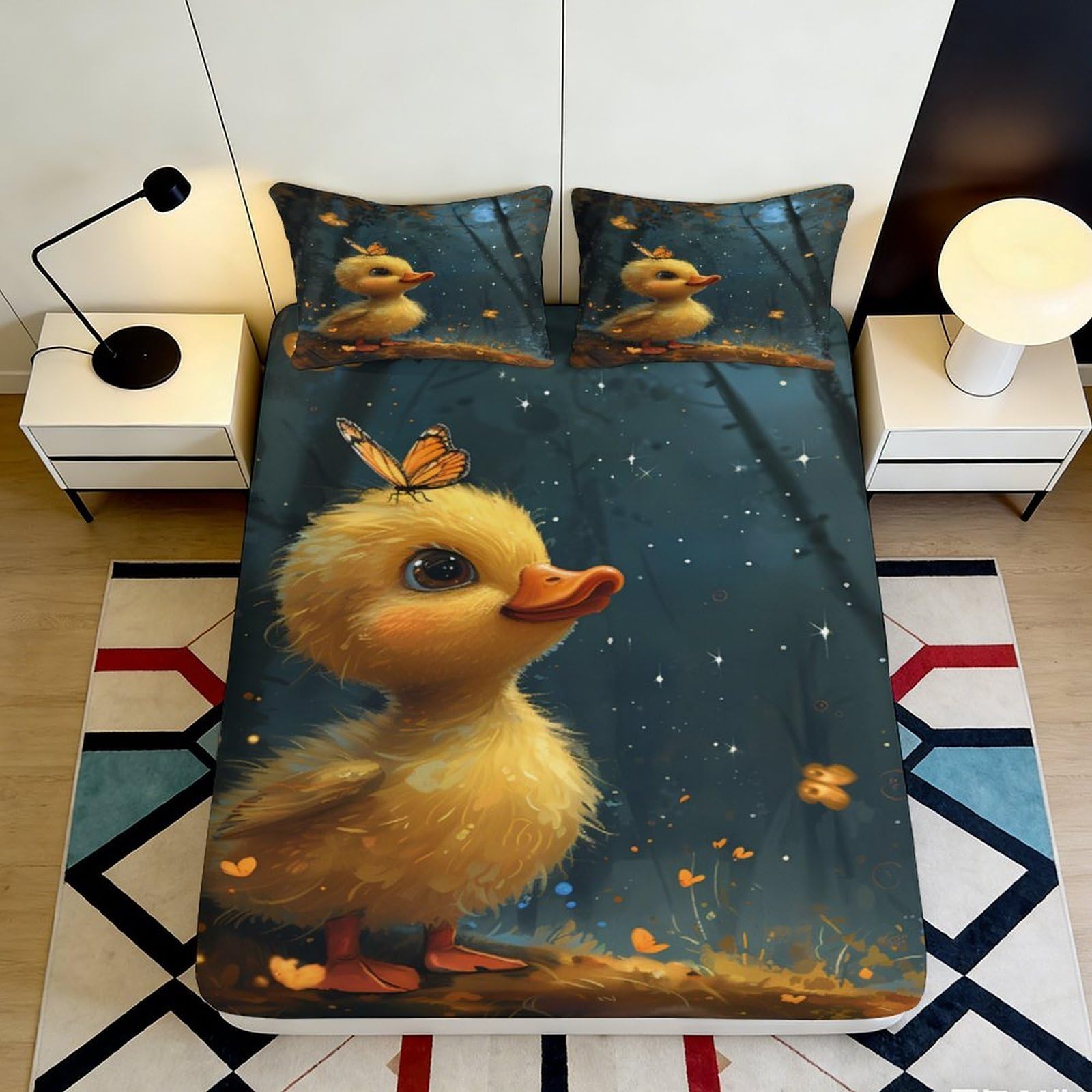 3D Printed Abstract Wave Fitted Sheet Microfiber Non-Slip Deep Pocket Bedroom Bedding Abstract Wave Mattress Fitted Cover 90x200x25cm