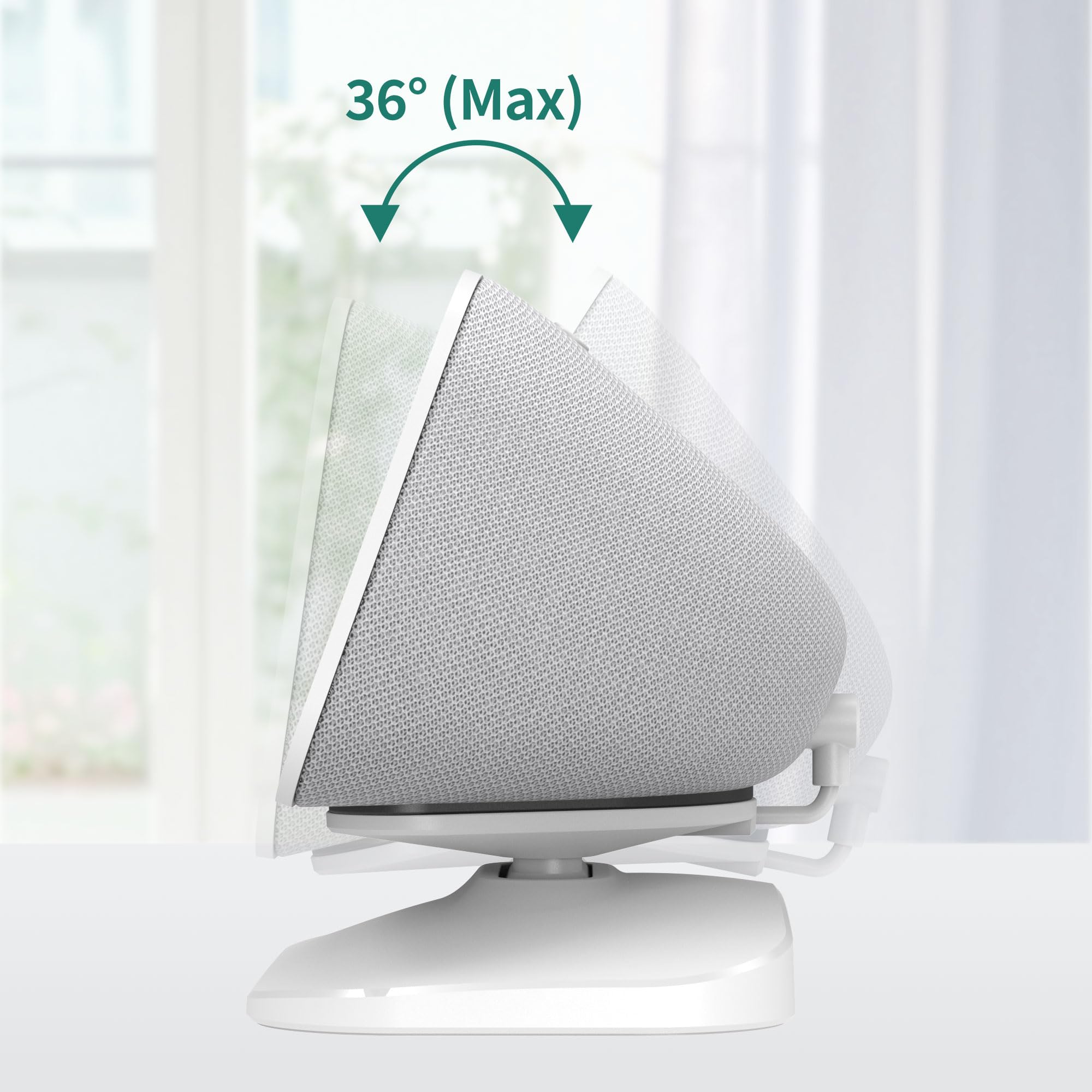 PlusAcc Ständer für Show 5 & Handy mit USB-C/A-Ladeanschluss - Verstellbare Ladeständer Halterung Ladestation Basis kompatibel mit Show 5 3.Gen/iPhone/iPad (Weiß)