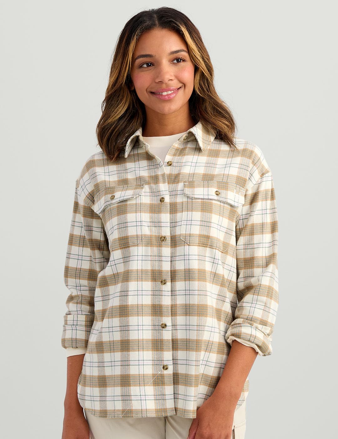 HUK Women's Chesapeake Flannel, Soft and Warm Fishing Shirt, Casual Outdoor Wear