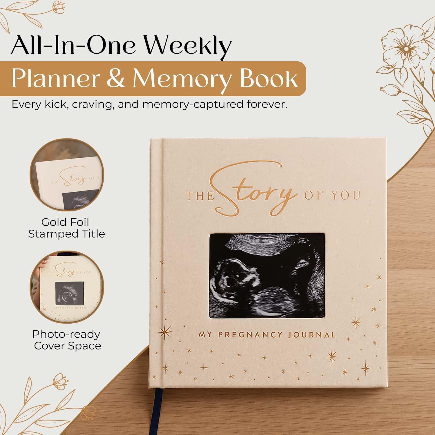 My Pregnancy Journal Memory Book -128 Page Pregnancy Planner and pregnancy journal for first time moms 2025- Weekly Pregnancy Scrapbook - pregnancy memory book - pregnancy book memory book