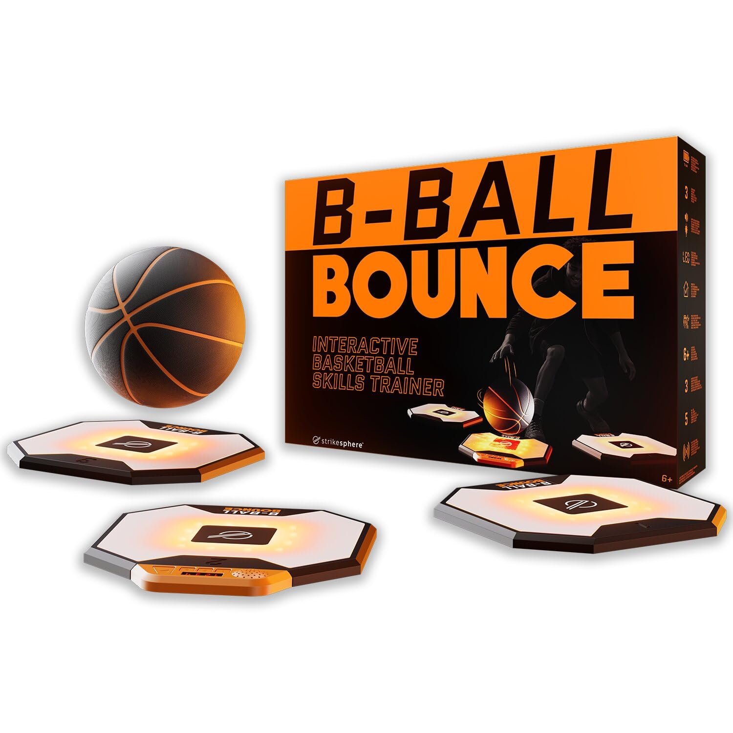 Strikesphere B-Ball Bounce – Interactive Indoor Basketball Skills Trainer