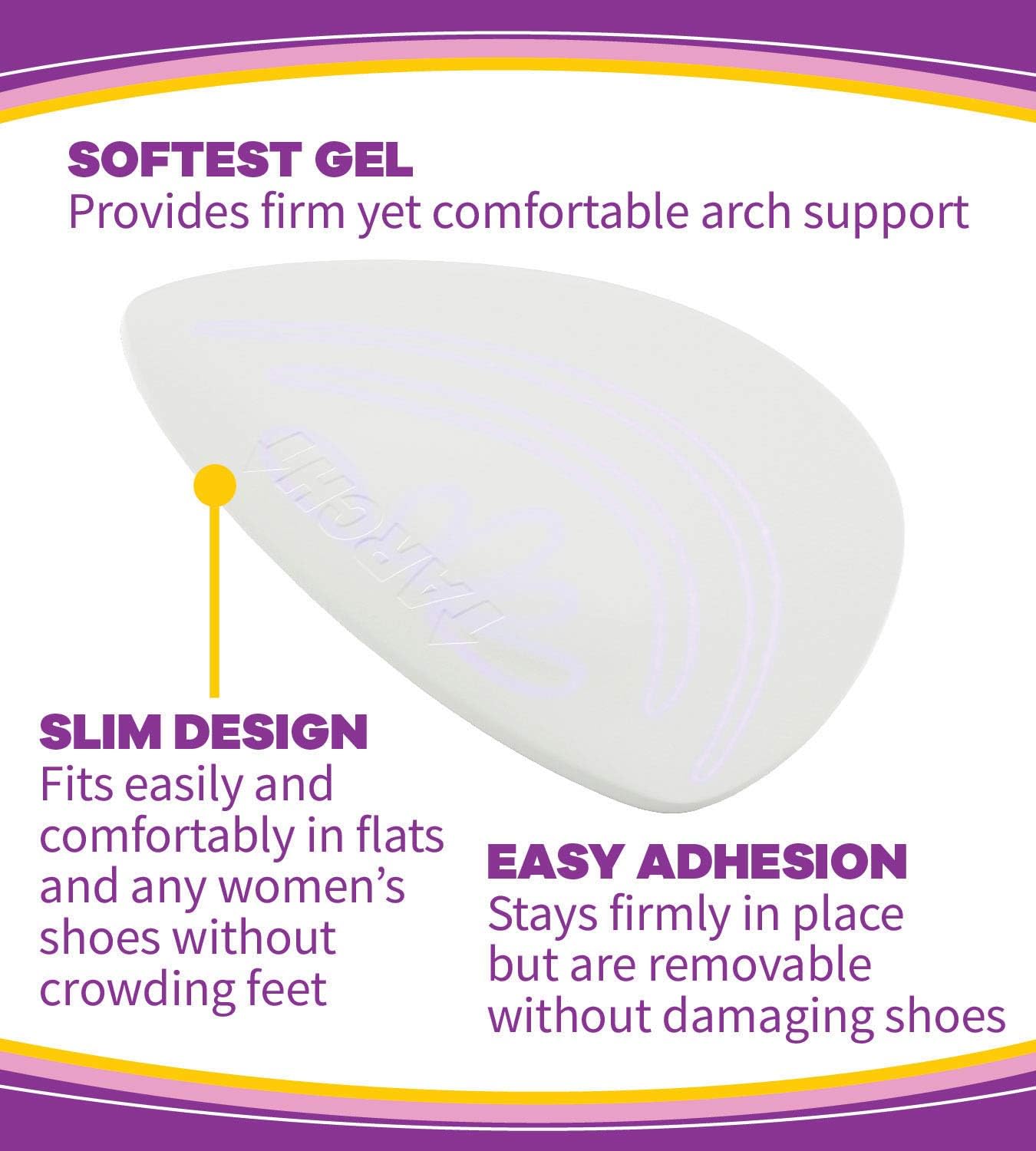 Dr. Scholl’s Stylish Step Hidden Arch Support for Flats, 1 Pair - One size fits all