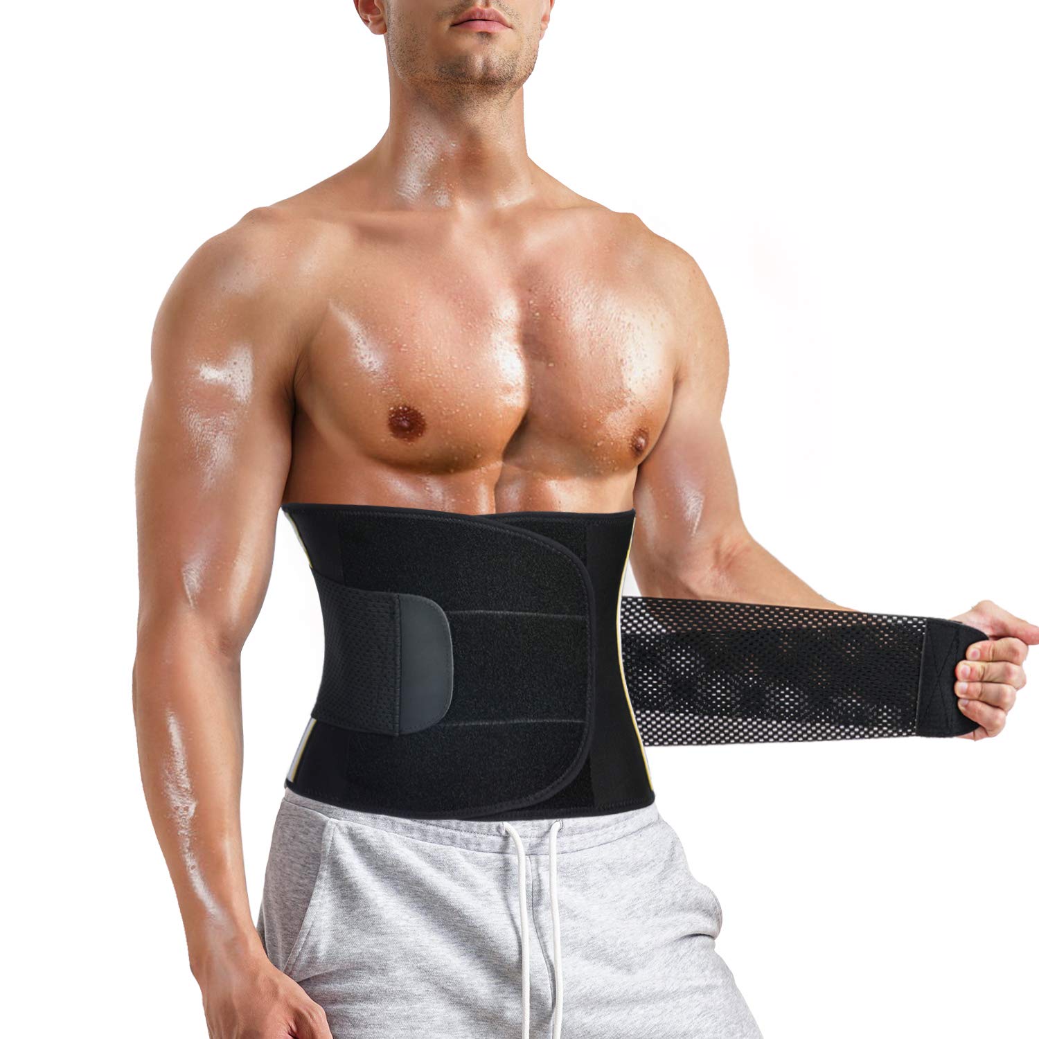 Faja Deporte Entrenador de Cintura Faja Reductora Faja de Fitness Neopreno Cintura Fajas Deportivas Lumbar Hombre Waist Trainer
