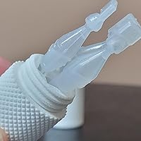 Vista 20 de Znet3D Eye Drop Vial Holder & Travel Carry Case - Securely Holds Three (3) Single-Use Vials - Screw-On Lid, Knurled Pattern - Keep Vials Safe & Silk