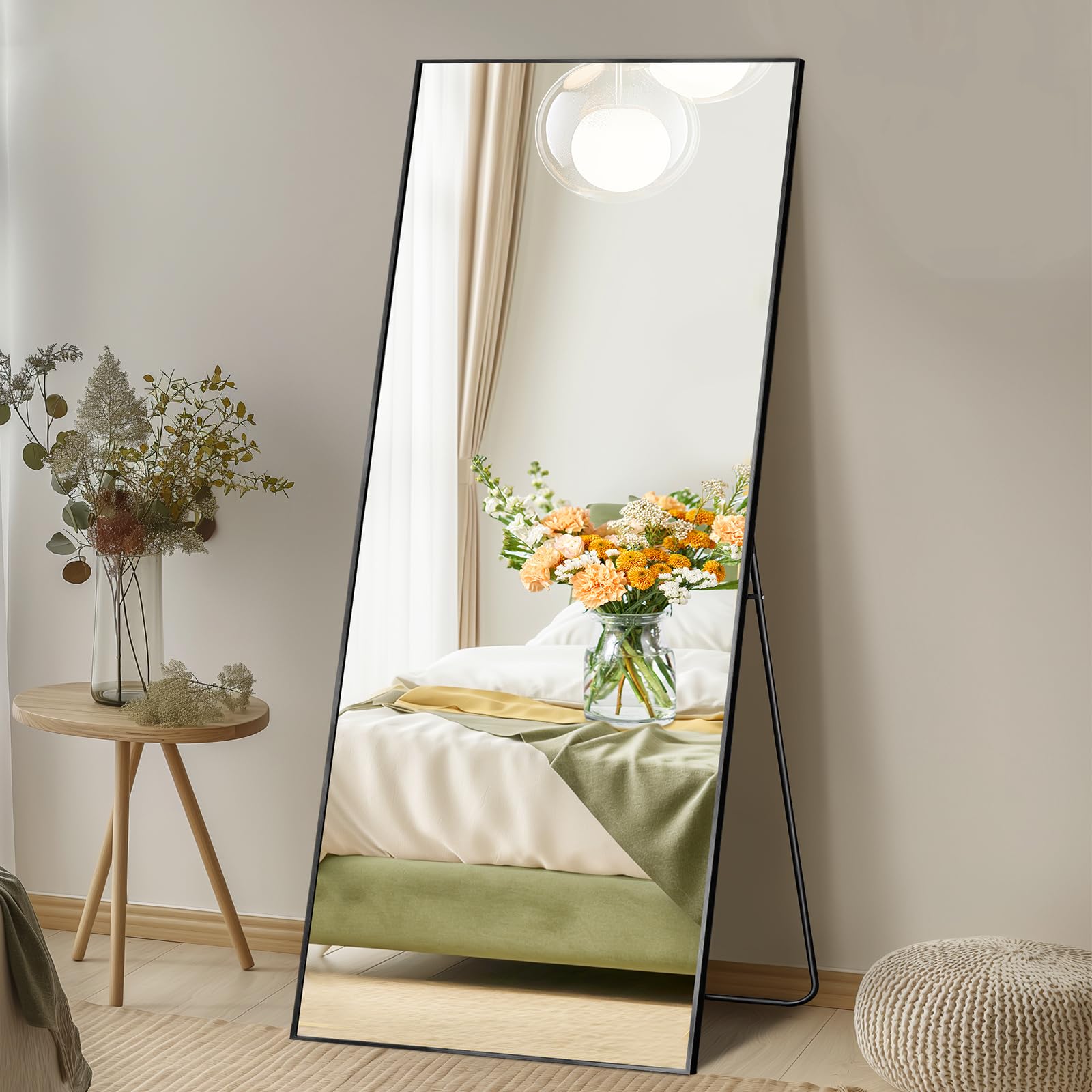 Best Floor Mirror Picks for 2026 3 DUMOS 64'x21' Full Length Mirror with Stand, Floor Standing Aluminum Frame, Shat — product photo