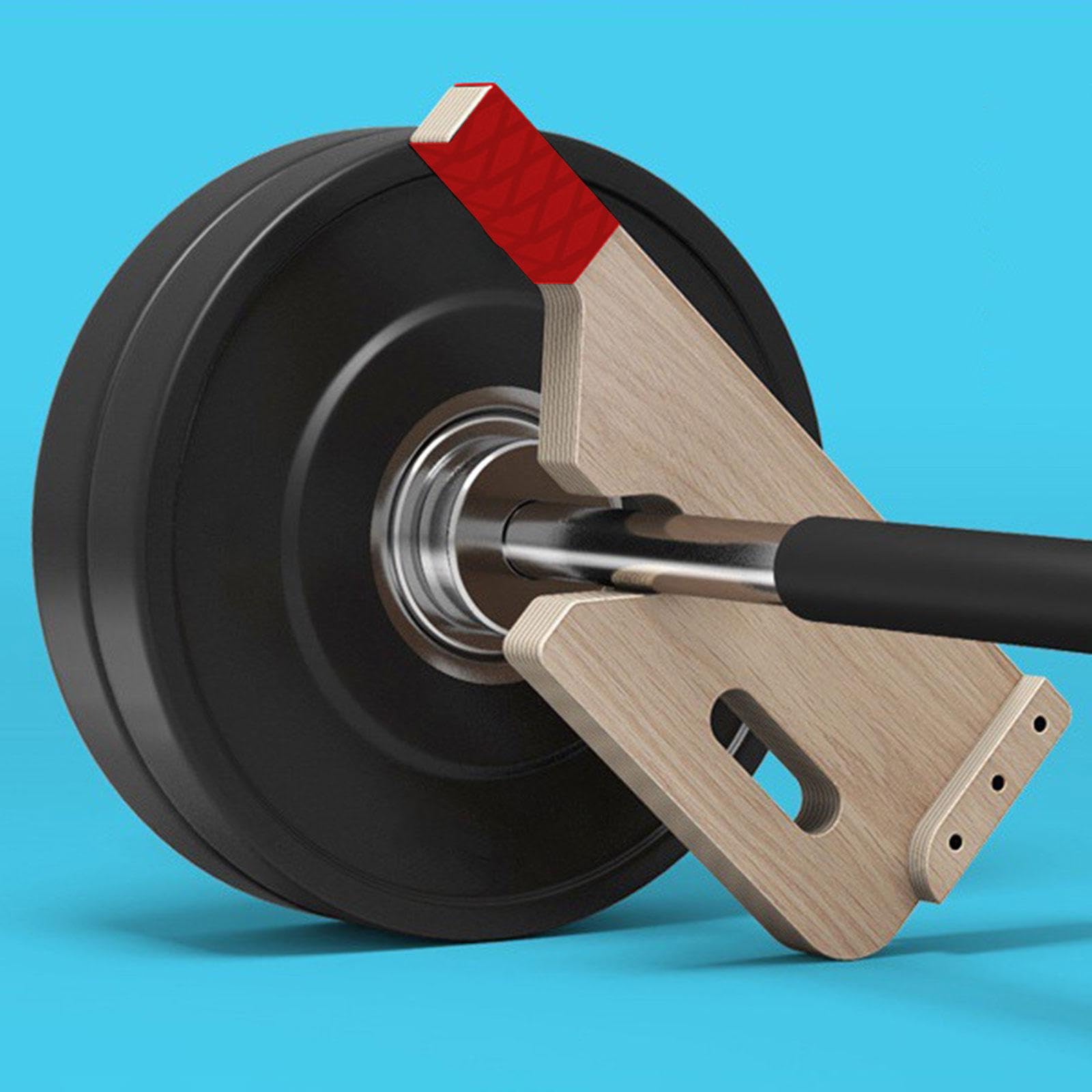 Supporto in Legno per Bilanciere da Stacco da Terra, Accessorio per Sollevamento Pesi, Attrezzatura Fitness Compatta per Supporto Bilanciere