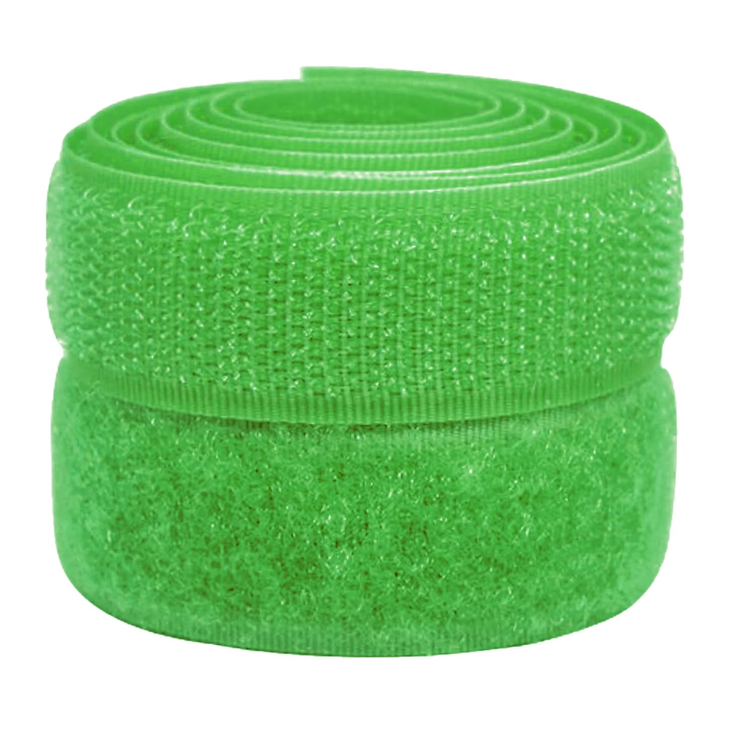 3/4 inch Neon Green Sew on Hook and Loop Tape Non-Adhesive 1 Yd Thin Nylon Heavy Duty Strips Sewing Fastening Fabric Fastener Interlocking Set for Military Form Bags Clothes Shoes Backpacks DIY Craft