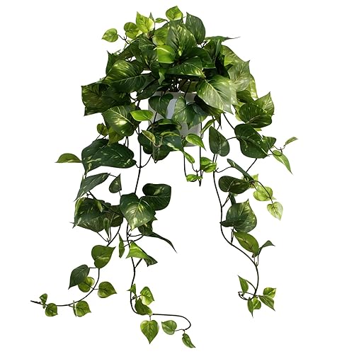 LOYWREE 32 Inch Fake Plants Artificial Plants Indoor Artificial Scindapsus