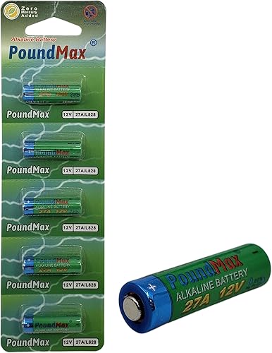PoundMax Paquete combinado de baterías alcalinas de 12 V 27A  L828 - 5 unidades