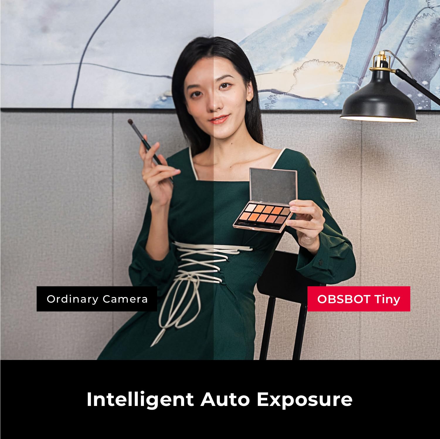 OBSBOT Tiny 2 Webcam 4K Voice Control PTZ, AI Tracking Multi-Mode & Auto Focus, Web Camera with 1/1.5" Sensor, Gesture Control, 60 FPS, HDR Light Correction, Webcam for PC, Streaming, Meeting, etc.