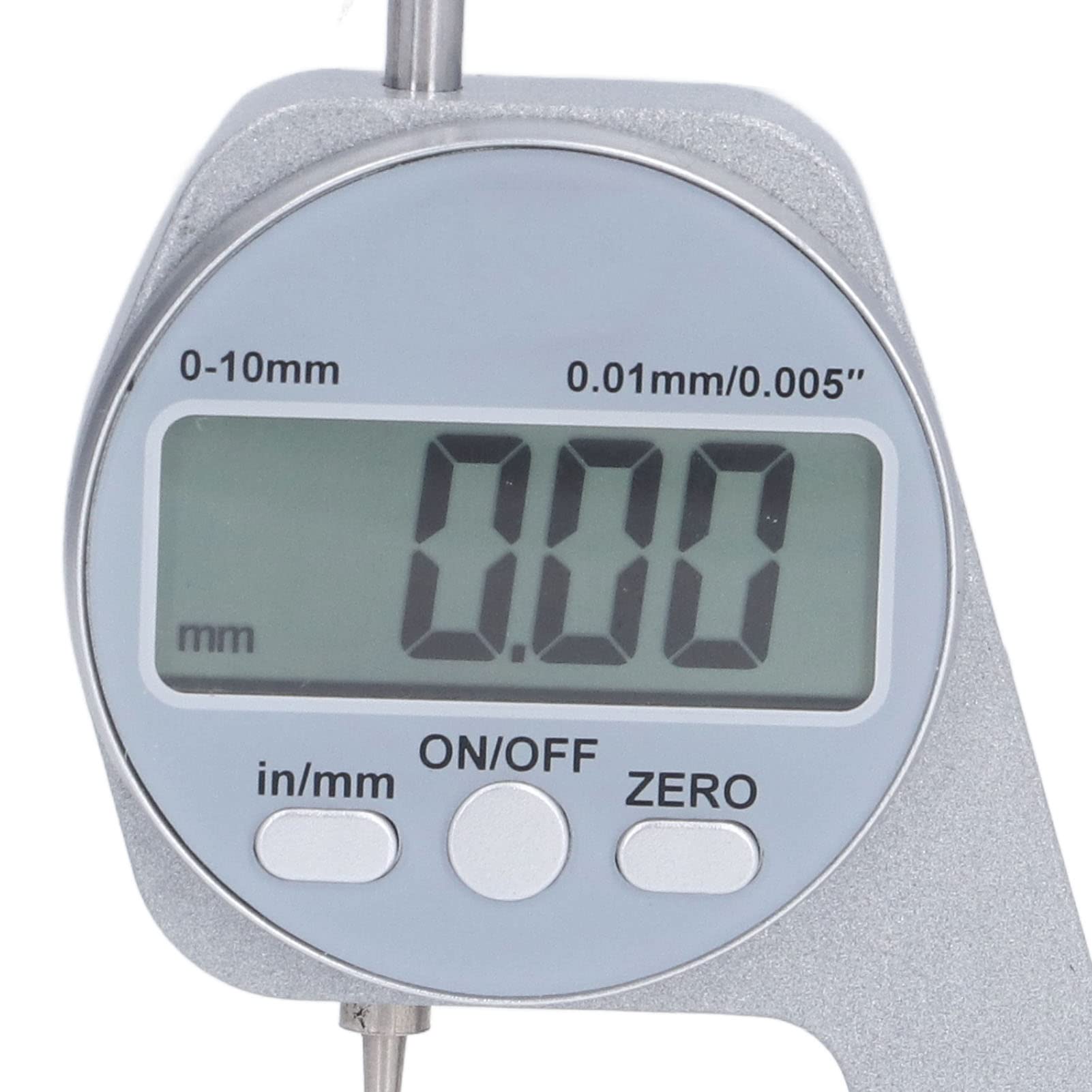 Spessimetro Gamma 0-10MM Schermo LCD Digitale Punta Curva Strumento Misurazione Spessore Materiali Morbidi