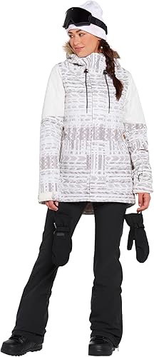 Miniatura 5 de Volcom Chaqueta con capucha para mujer, con aislamiento térmico para snowboard, esquí e invierno