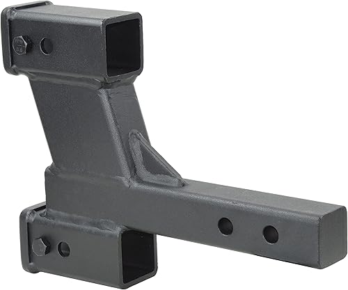 Vista 51 de TOPTOW 64121 - Elevador de extensión de enganche de remolque receptor de 2 pulgadas con elevación/caída de 2 pulgadas, vástago sólido, capacidad